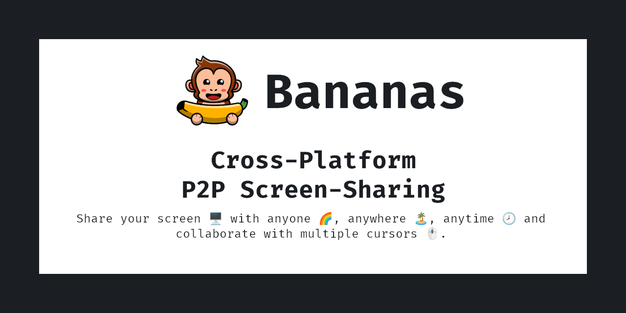 Bananas Screen Sharing screenshot